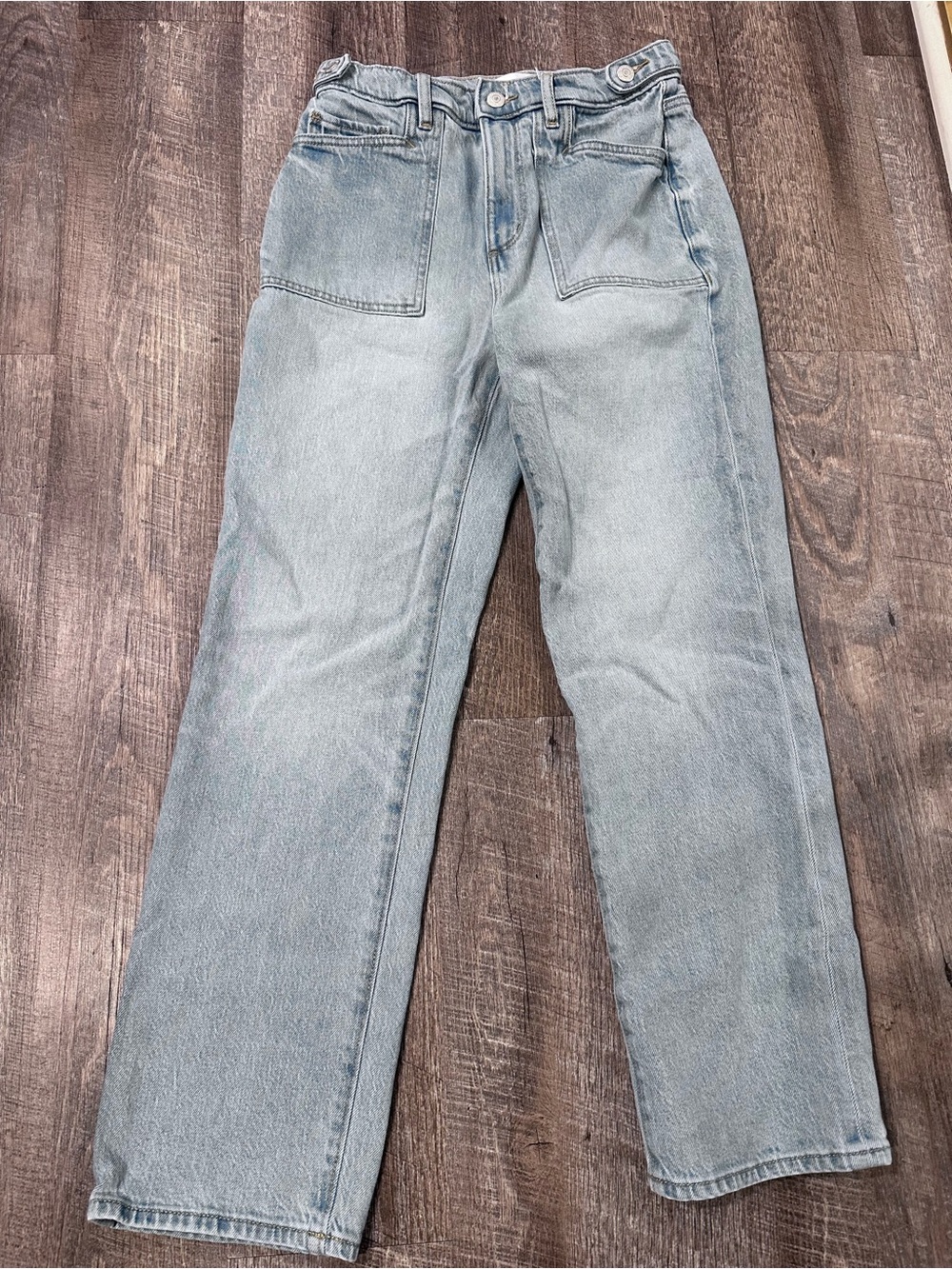 Women’s LOFT Light Wash Straight Relaxed Jeans - Light Blue